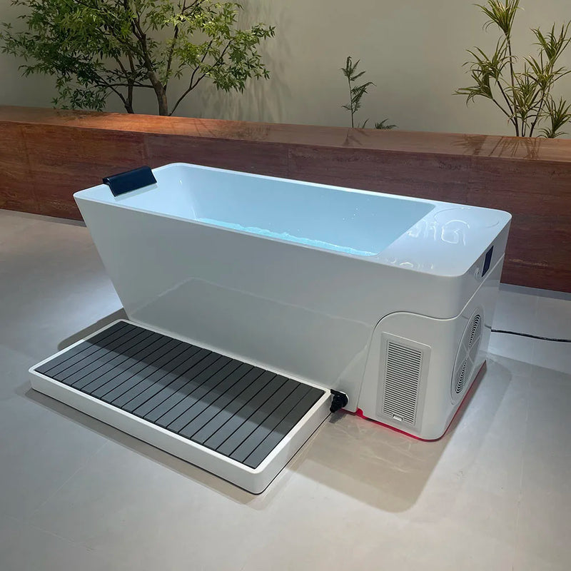 Acrylic Athlete Recovery Cold Plunge 1 HP Chiller WiFi APP Control Ice Bath Tub All-in-One